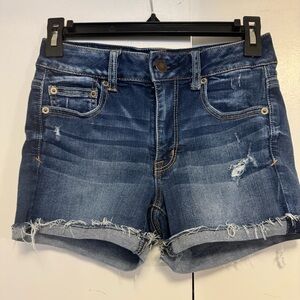 American Eagle, super stretch, denim shorts, size 4